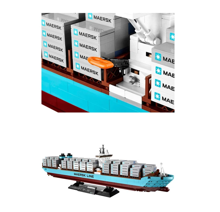 LEGO Creator Expert 10241 Maersk Line Triple E Cargo Ship 1516 Pieces Authentic - Image 4 of 4