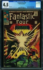 FANTASTIC FOUR  # 53 Affordable CGC 4.5 CLEAN!!!  1173907010