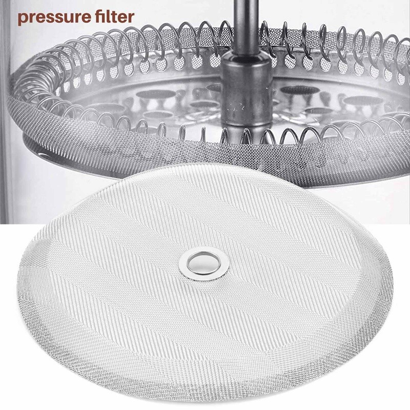 French Press Replacement Screen Reusable Stainless Steel Mesh for