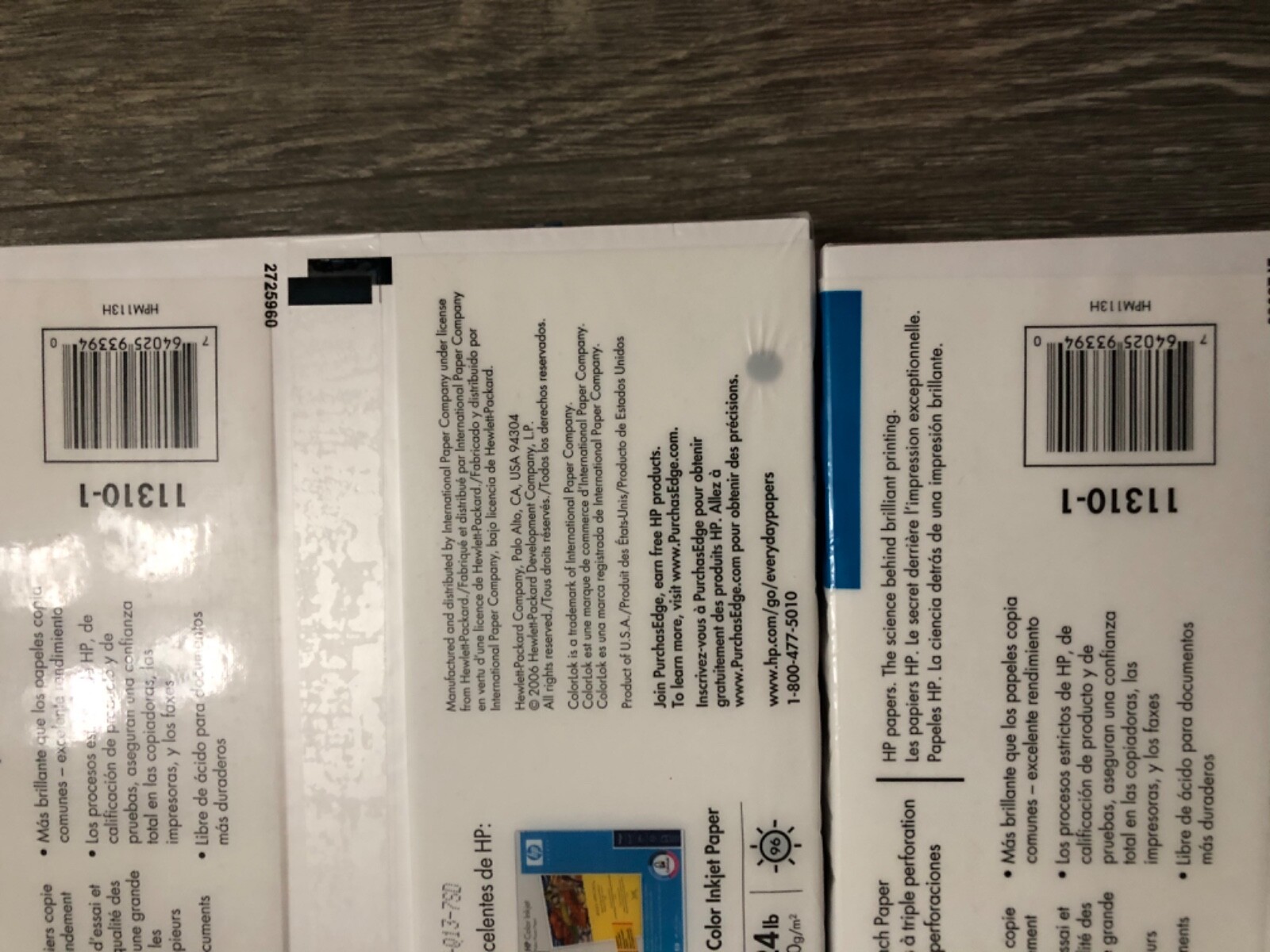 HP Printer Paper Colorlok 8.5 x 11 Copy Paper 3 Hole Punch HPM113H Lot ...