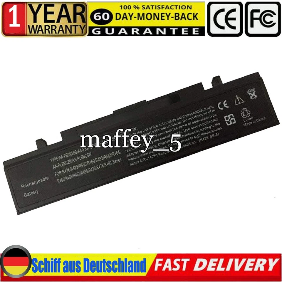 Akku für Samsung NP550P5C-A02UK 550P7C-S02UK NP550P7C-S02UK NP550P5C-S03UK - Bild 2 von 4