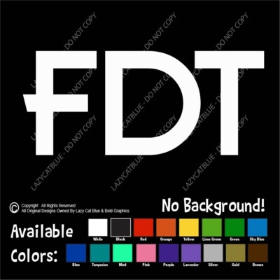 FDT Decal Sticker F Donald Trump Anti MAGA Democrat Liberal Biden Kamala Harris