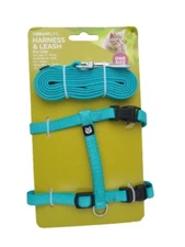 NEW Vibrant Life Harness & Leash For Cats 5-10lbs Neck Size 6-8 Inches OSFM