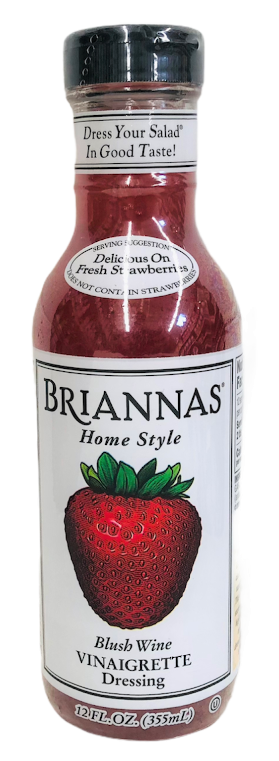 Brianna's Home Style Blush Wine Vinaigrette Fine Salad Dressing 12 oz