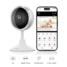 Indoor 2K Indoor Home Security Camera WiFi APP PIR Motion Detection Night Vision