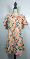 Kindred Size Small Midi Dress Puff Short Sleeve Lined NWT
