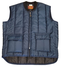 VTG Walls Blizzard-Pruf Insulated Full Zip Up Puffer Vest Adult XL Blue USA Made
