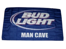 BUD LIGHT 3'X5' FLAG BANNER BUSCH BUDWEISER BEER MAN CAVE SHOP FAST SHIPPING