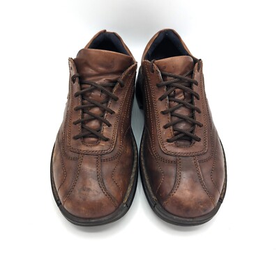 Ecco Neoflexor Casual Leather Golf Shoes Lace Up Oxfords Mens 9.5 Brown Leather Ecco Mens Neoflexor Oxford Shoe Cognac Lace Up Low Top  main image 3