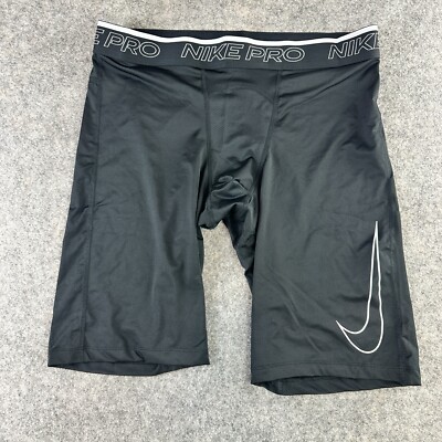 Nike Mens Size 2XL DD1911-010 Stretch Pro Dri Fit LONG Training Shorts Black NWT
