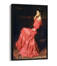 THOMAS ANSHUTZ, A ROSE -FLOAT EFFECT CANVAS WALL ART PIC PRINT