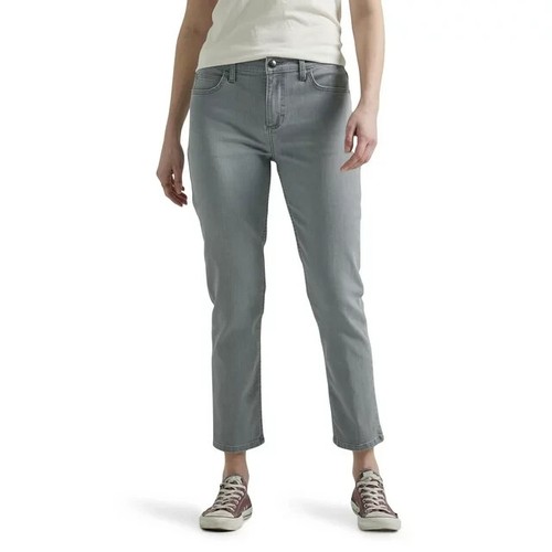 Jean Lee Mujer TALLA 18 M Heritage Mediana Rise Delgado Recto COLOR Valle Niebla Nuevo con etiquetas - Imagen 20 de 20