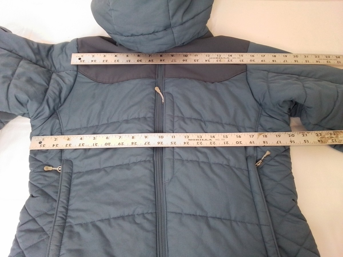 Patagonia Jacket Women's Medium Blue Snow Ski Hooded Full Zip