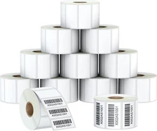 2" x 1" Thermal Perforated Labels Adhesive Sticker fit for Rollo&Zebra 1300/Roll