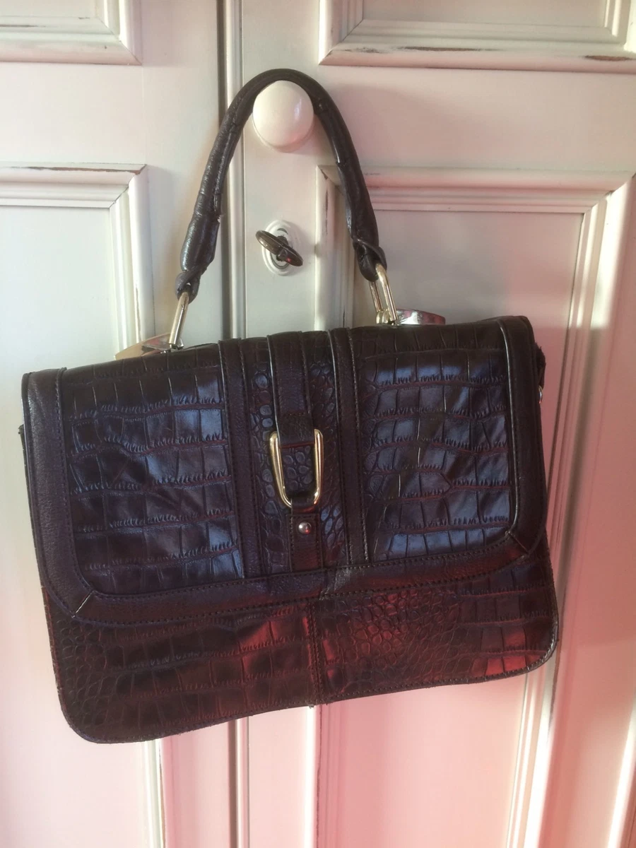 Faux 2025 croc handbag
