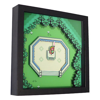 The Legend Of Zelda - A Link To The Past - 3D Shadow Box Frame (9" X  9") | Ebay