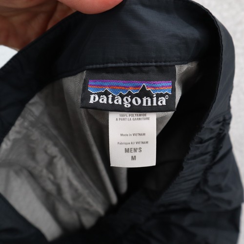 Patagonia Pants Men's Medium Black Rain Shadow Waterproof Leg Zip Gorpcore Hike - Picture 12 of 20