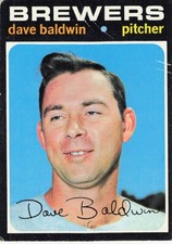 1971 Topps - Dave Baldwin #48 Milwaukee Brewers-VG