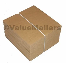 100 - 7.5" x 7.5" Corrugated Filler insert Pads 45 RPM For 7" Record Mailers