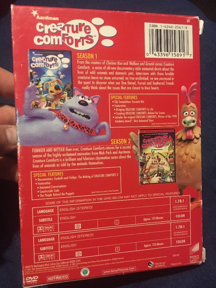 Creature Comforts - Seasons One  Two (DVD, 2006, 3-Disc Set)