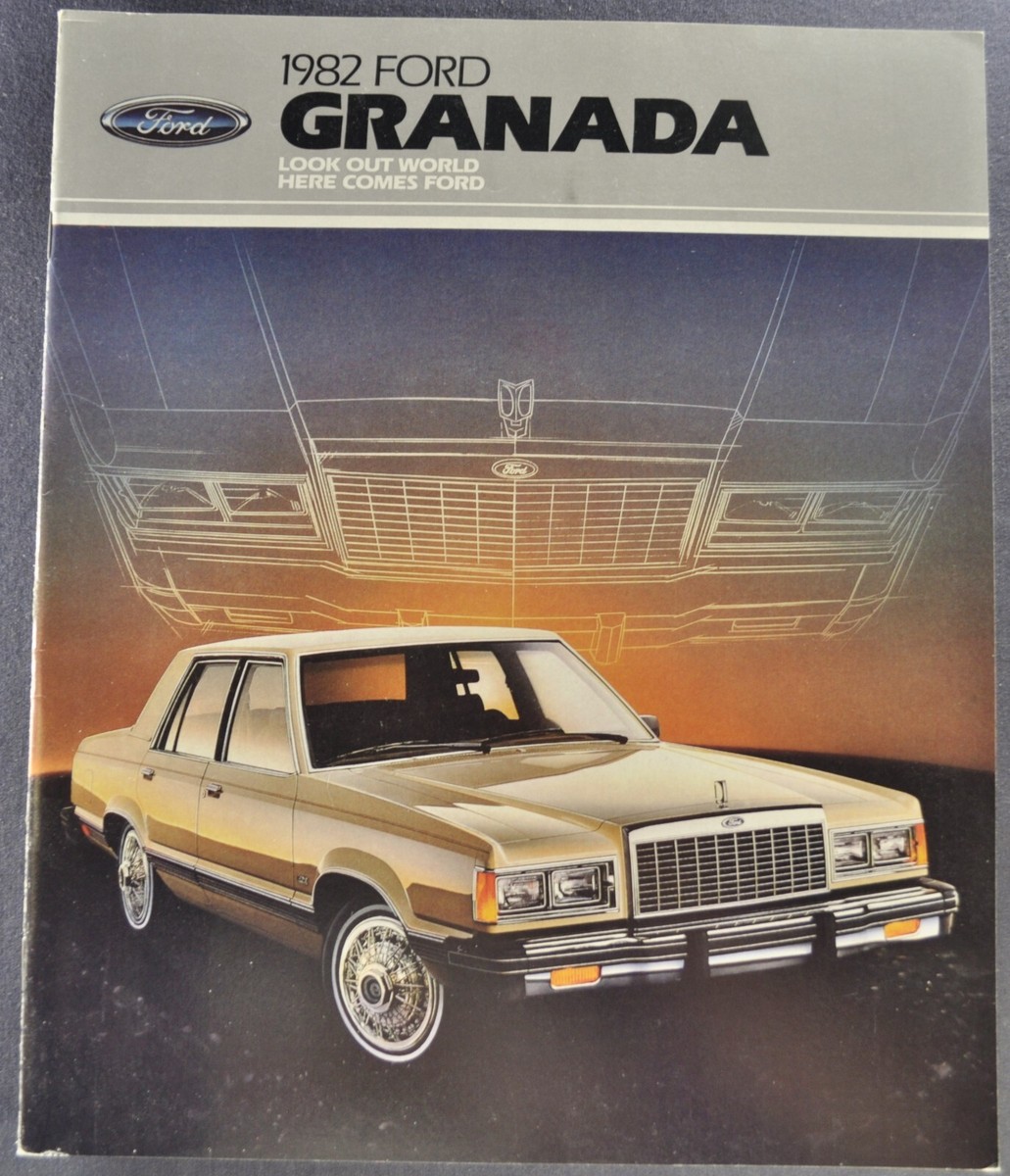 1982 Ford Granada Catalog Brochure L GL GLX Sedan Wagon Excellent