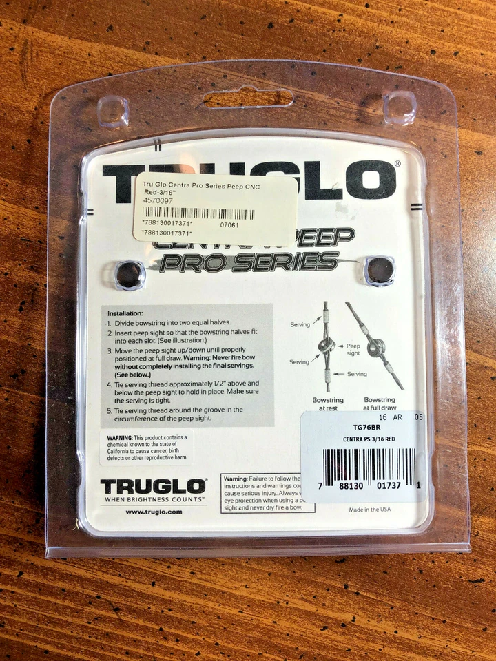 Mira telescópica de tiro con arco TRUGLO Centra Pro Series 3/16" / Aluminio / TG76BR / Roja Foto 2 de 3