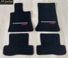 Autoteppich Fußmatten für Chevrolet Camaro SS Coupe silber rot rot Nubuk ab2016 