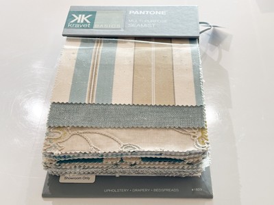 Kravet Pantone Multipurpose Sea Mist discontinued sample book for crafts
