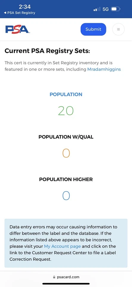 1988 Fantastic Sam’s Ozzie Smith Disc With Tab PSA 10 Gem Mint *pop 20 - Image 4 of 4