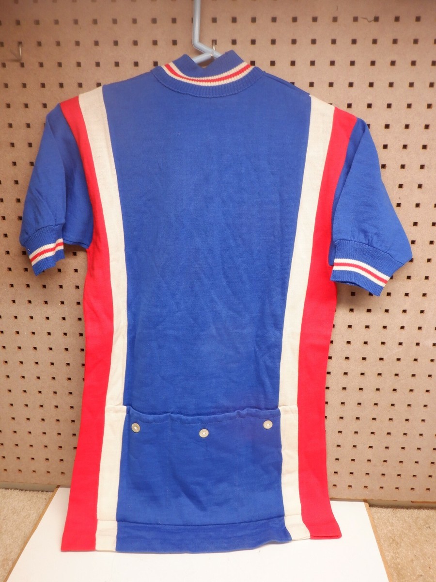 Maillot Cycliste Vintage MOA SPORT Laine/acrylique Taille 3 - Années 80 - Italie