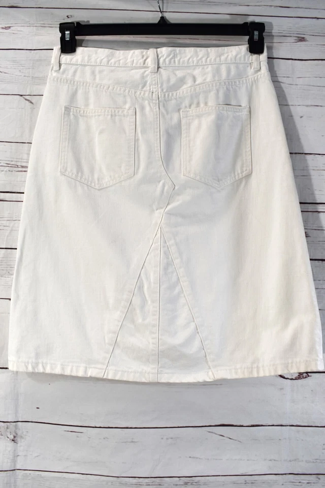 Falda Marc By Marc Jacobs Icon para mujer 29 denim blanco roto 100 % algodón Foto 4 de 4