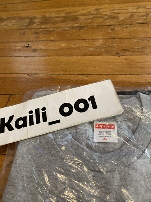 Supreme King of New York Tee Size XL Heather Grey SS19 C | eBay