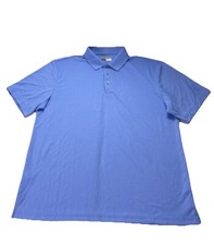 PGA Tour Airflux UPF 15 Short Sleeve Polo Shirt Men s Size XL, Blue NWT 52