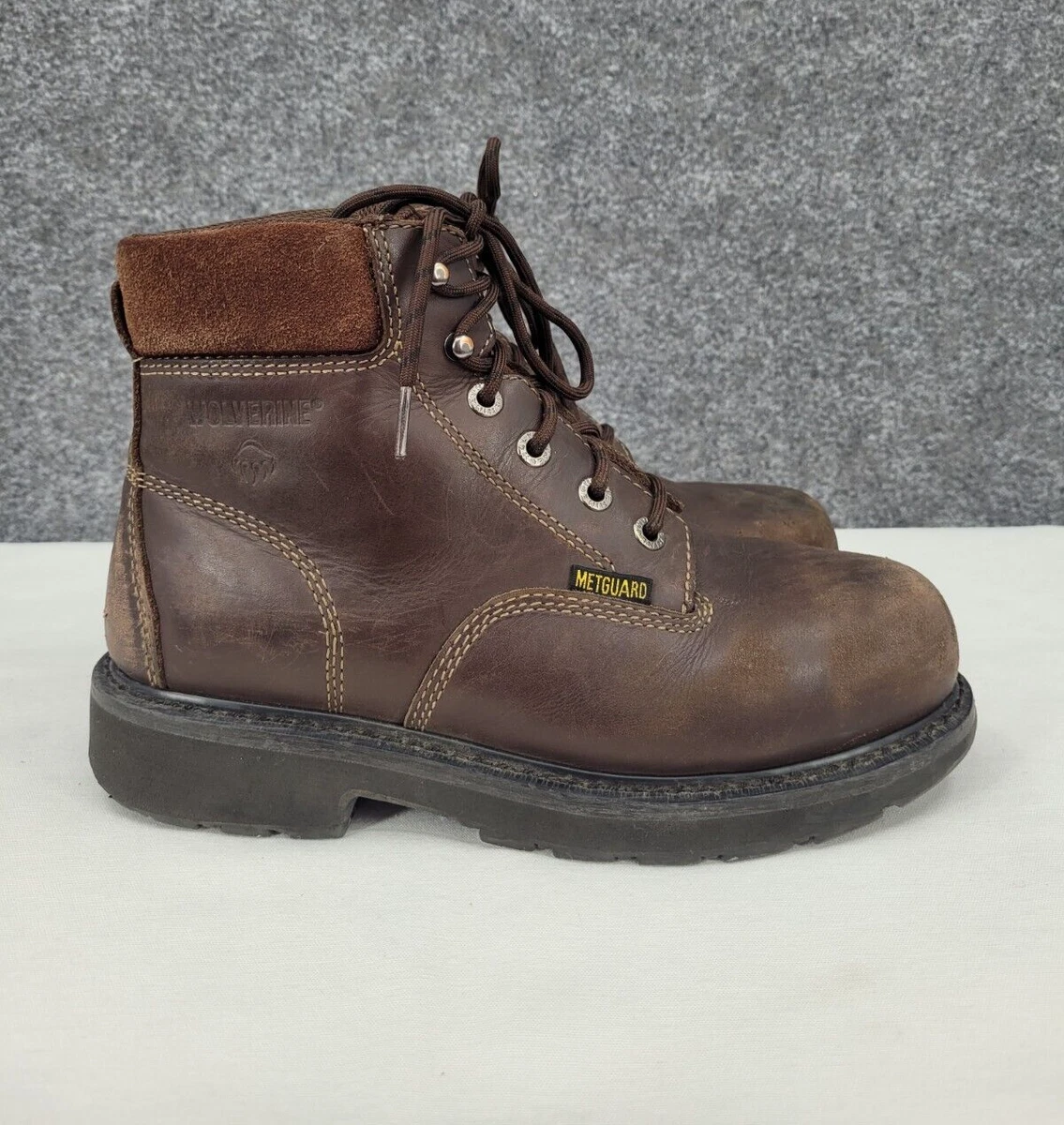 Wolverine Steel Toe Work Boots Mens 8.5 M Cannonsburg Metguard Oil