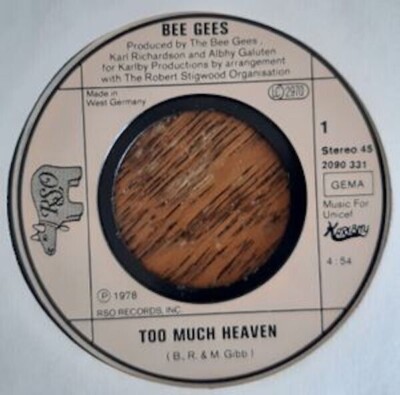 Single Schallplatte Bee Gees   Too Much Heaven