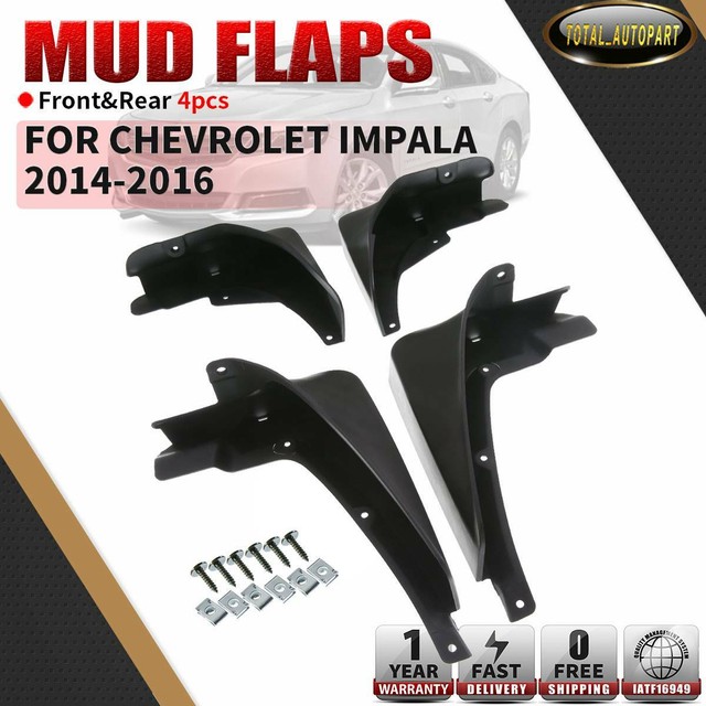 Splash Guards Mud Flaps for Chevy Impala 2014 2016 Sedan Rear & Front