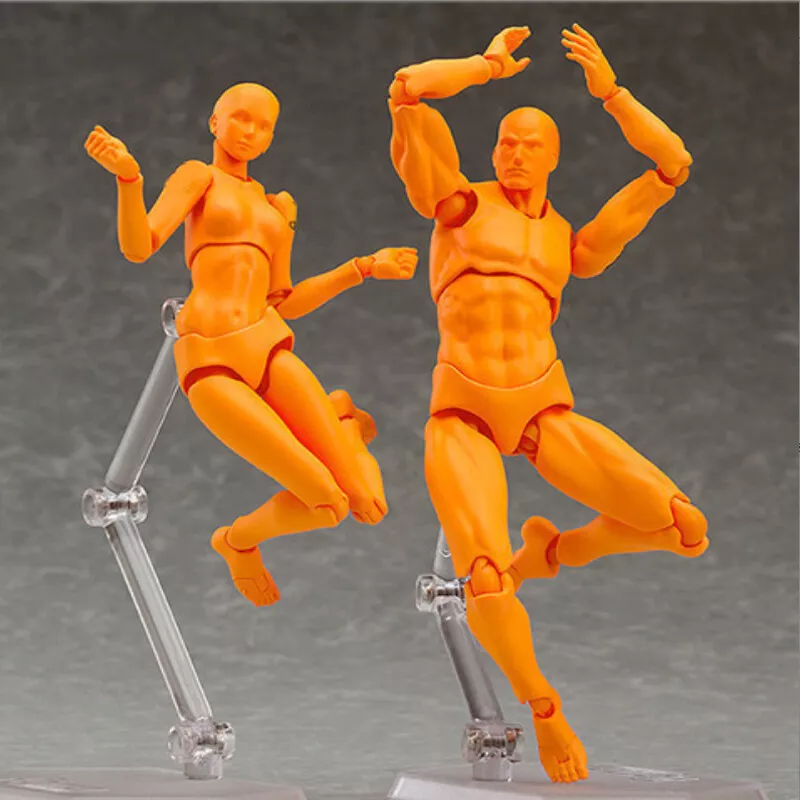 Body-Chan Body Kun Figure Drawing Mannequin for Artists PVC Body Kun and  Body Chan Set Action Figure Model Drawing Figure SHF