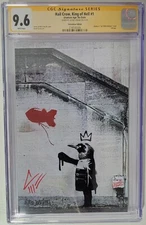 Hail Crow King of Hell #1 - CGC 9.6 SS JAVAN JORDAN - Virgin Exclusive - Banksy