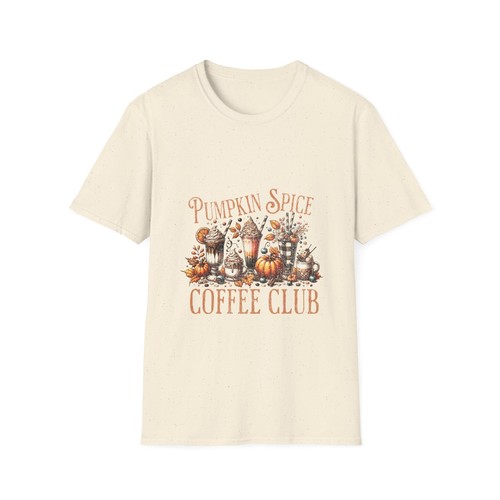 Pumpkin Spice Coffee Club Fall Pumpkins Unisex Softstyle T-Shirt - Picture 14 of 37