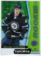 18/19 UD SYNERGY HOCKEY ROOKIES RC GREEN PARALLEL CARDS #41-100 U-Pick From List