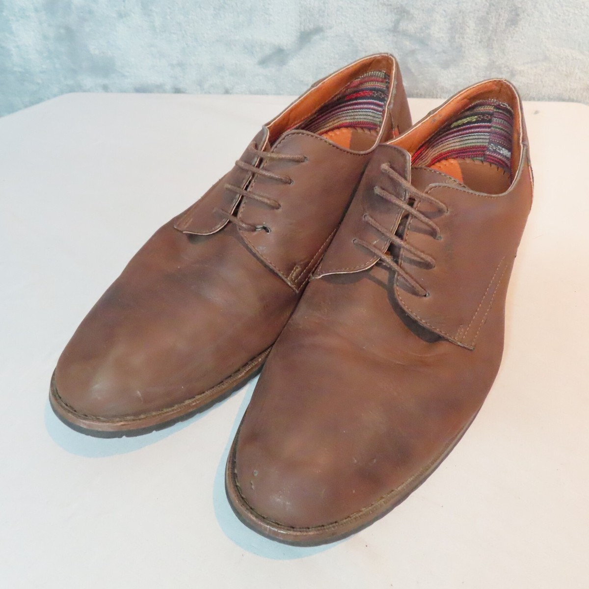 FERRO ALDO Dress Shoes Mens Size Brown Oxfords Ronnie