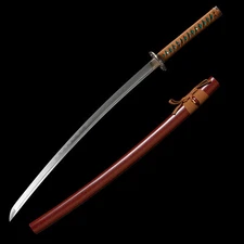 Red Blade Katana Japanese Samurai Sword 9260 Carbon Steel Full Tang Sharp