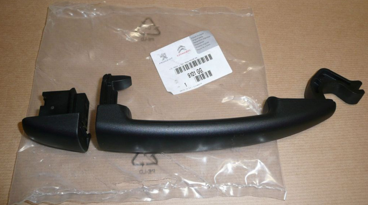 Poignée de porte avant droite pour Peugeot 207 de 2006 à 2012 châssis 3 et 5 portes