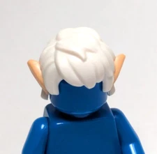 Lego - Minifigure Hair - White, Tousled, Short, Elf Ears