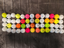 52 Assorted Brands Used Golf Balls Near Mint Condition Graded 5A