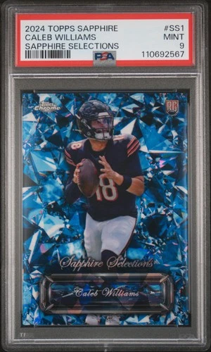 2024 TOPPS CHROME SAPPHIRE SELECTIONS #SS1 CALEB WILLIAMS ROOKIE RC PSA 9