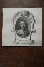 JACQUES BLANCHARD (1600-1683) PORTRAIT ENGRAVING OF 1745, born in PARIS, PAINTER GRA