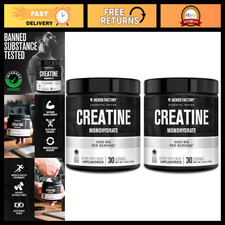 Creatine Monohydrate Powder 150g - Vegan Daily Supplement for Muscle Growth, 30