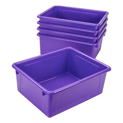 Letter Size Deep Storage Tray   Organizer Bin for Classroom, Office and Home,...