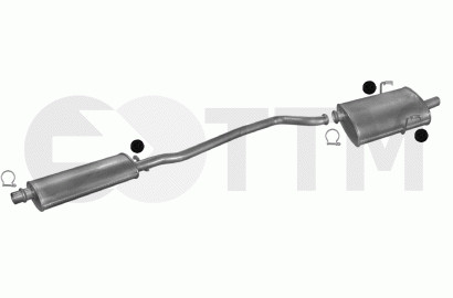 Silencieux et pot d'échappement Peugeot 406 essence 2.0 4 portes de 1995 à 1999